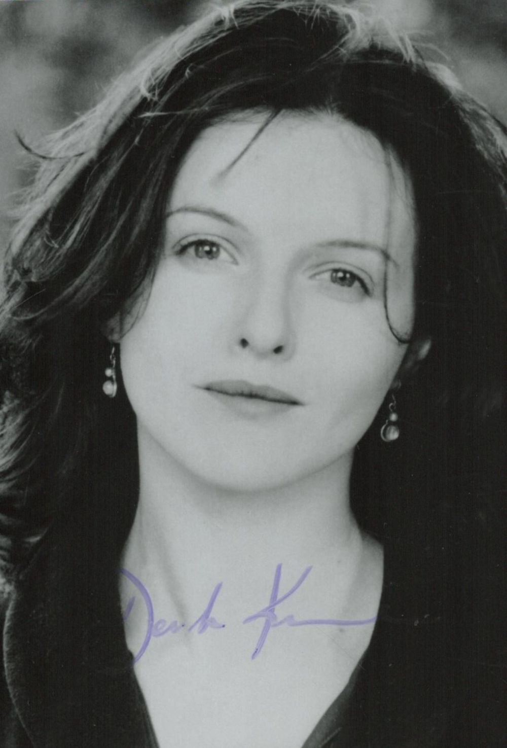 Lot 201: Dervka Kirwan signed 6x4 inch black and white...