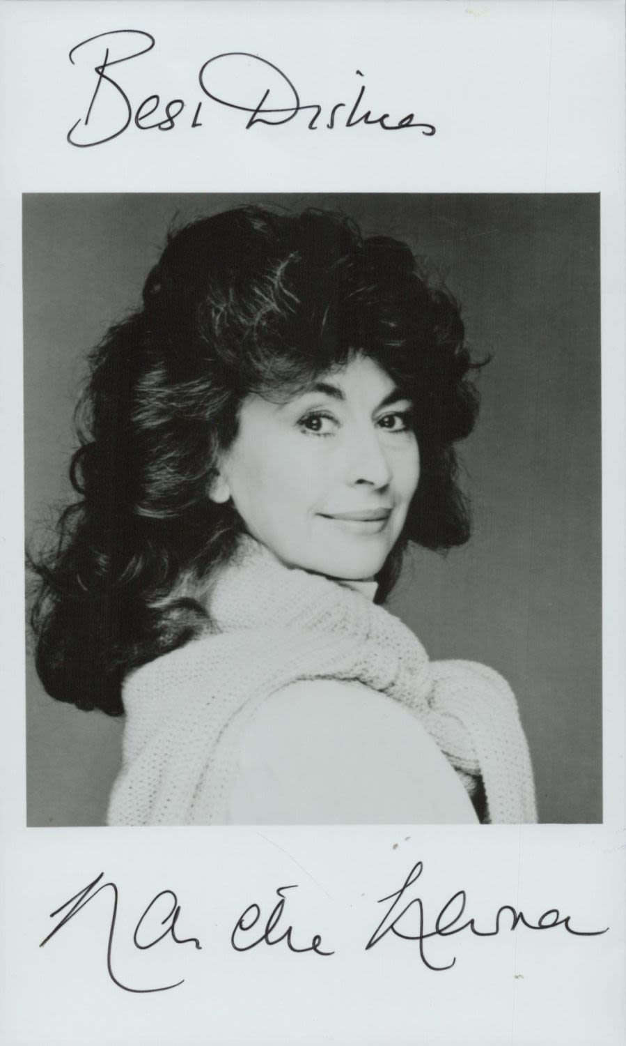 Lot 214: Nanette Newman signed 6x4 black and white photo....