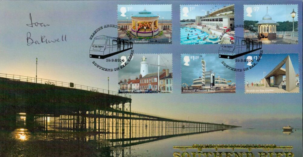 Lot 368: Joan Bakewell signed Southend Pier FDC Southend on...