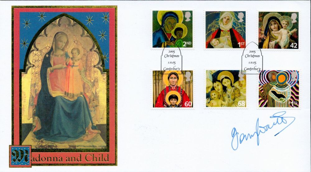 Lot 379: Terry Waite signed Madonna and Child FDC Canterbury...