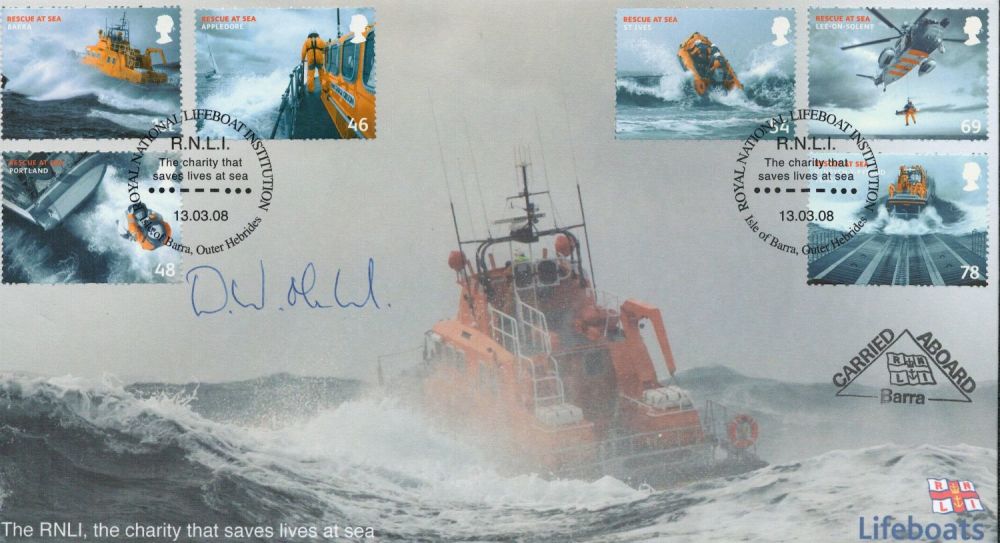 Lot 390: Donald Macleod signed RNLI FDC. 13/3/08 Isle of...