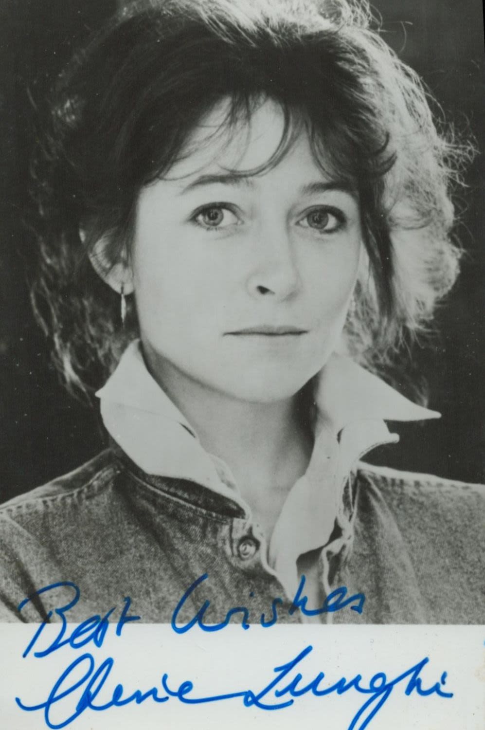 Lot 412: Cheri Lunghi signed 6x4inch black and white photo....