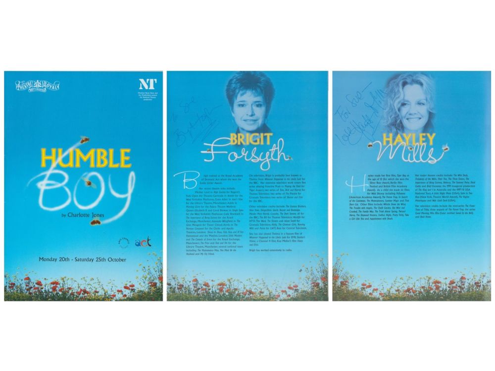 Lot 428: Hayley Mills, Brigit Forsyth and more signed programme....