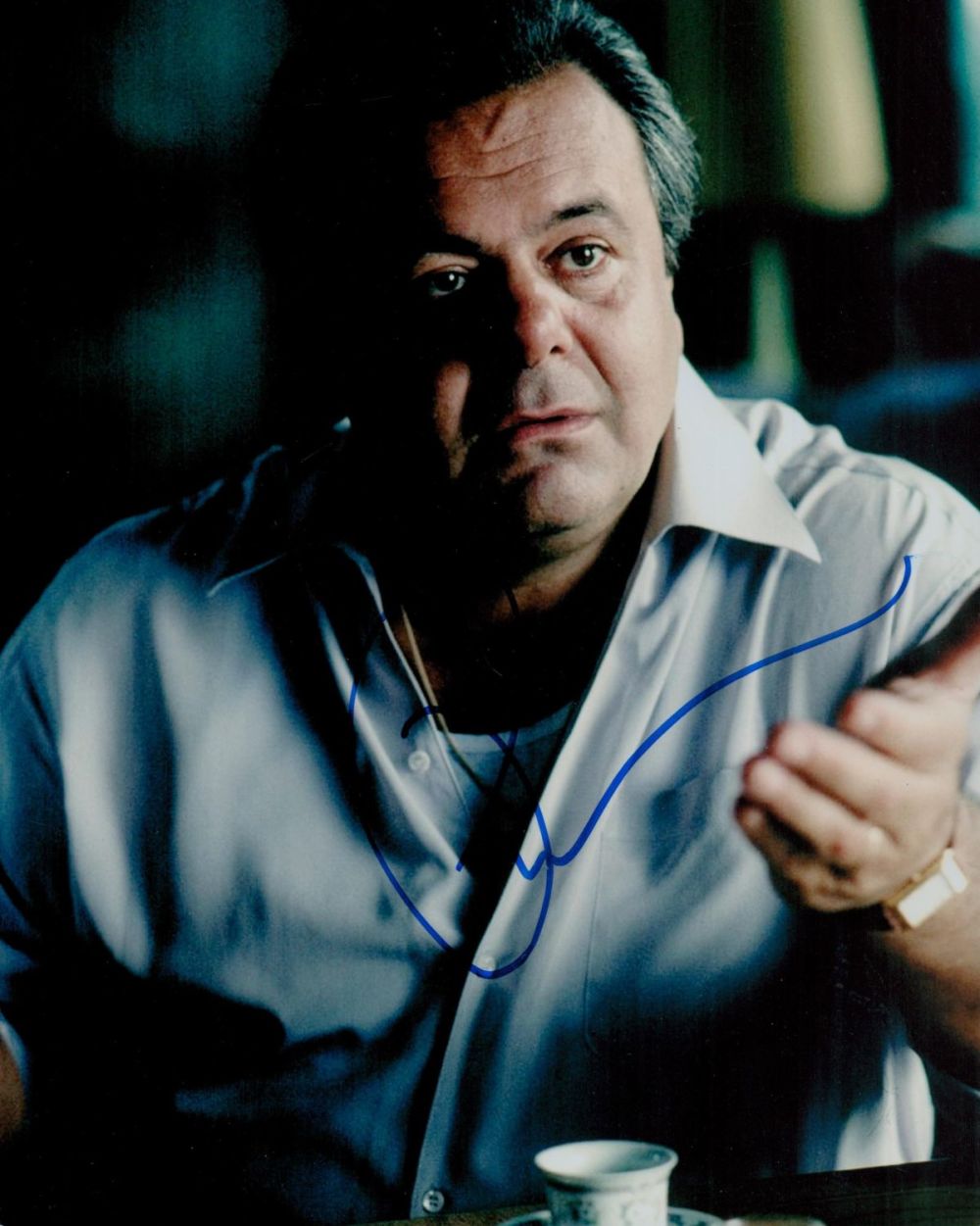 Lot 435: Paul Sorvino signed 10x8inch colour photo. Good condition....