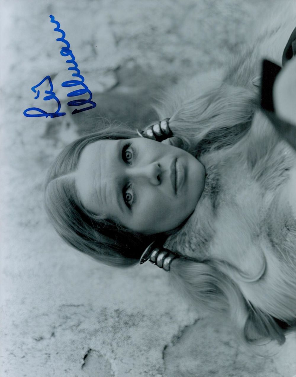 Lot 446: Liv Ullman signed 10x8inch black and white photo....