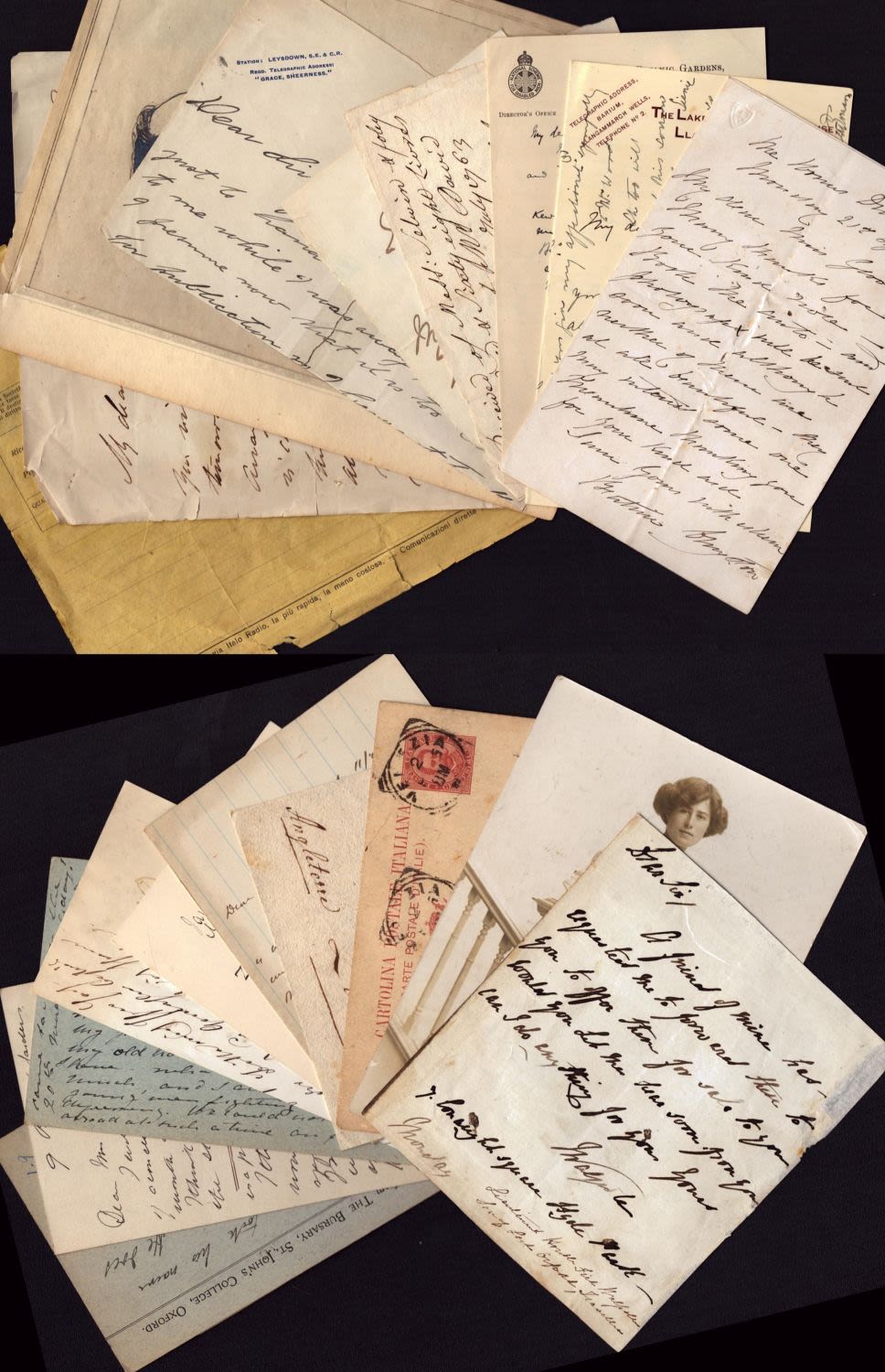 Lot 12: Vintage letter and postcard collection of 20 approx...