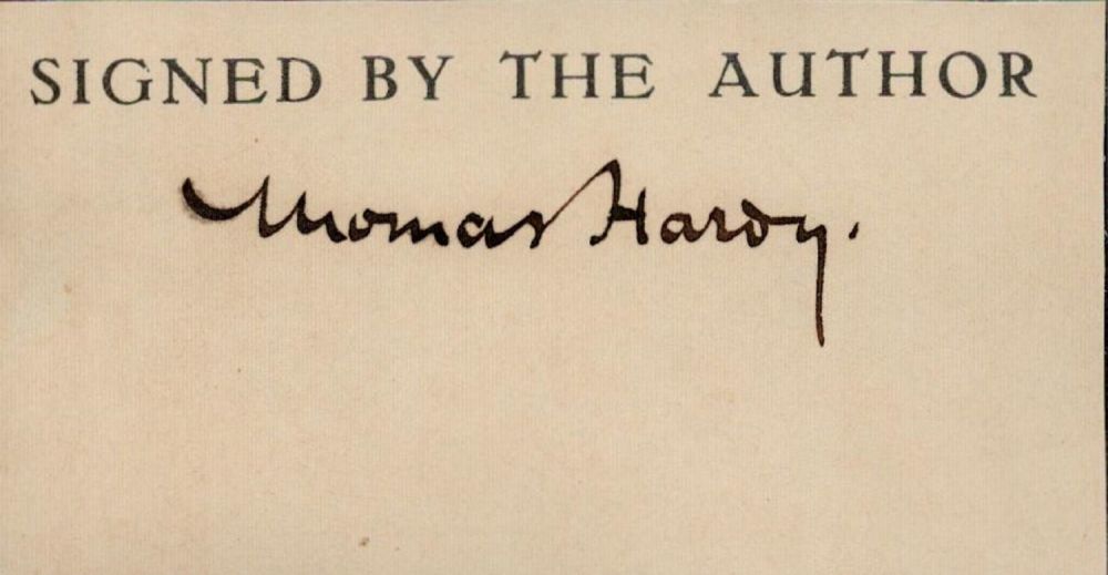 Lot 71: Thomas Hardy clipped signature. Novelist and poet. Good...