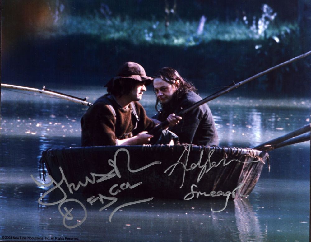 Lot 79: Thomas Robins and Andy Serkis signed 10x8inch colour...