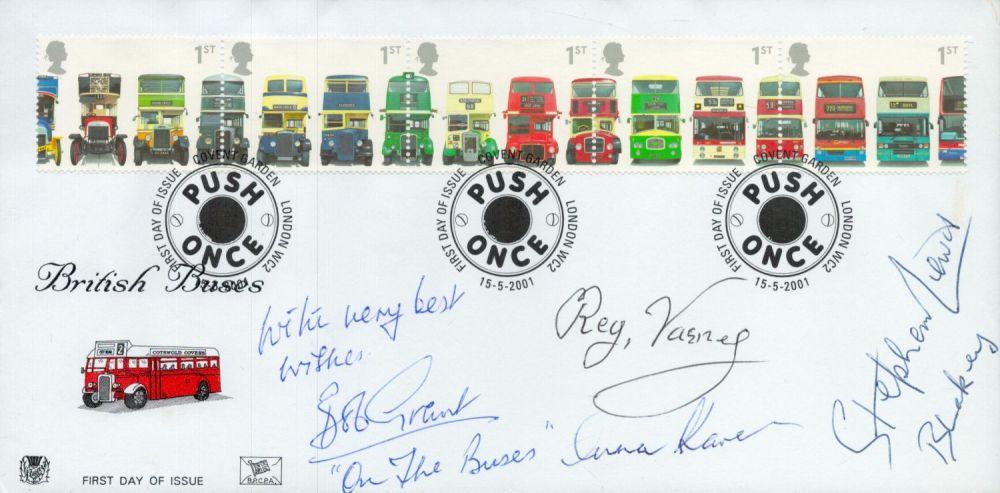 Lot 88: On the Buses, a British Buses FDC. Signed...