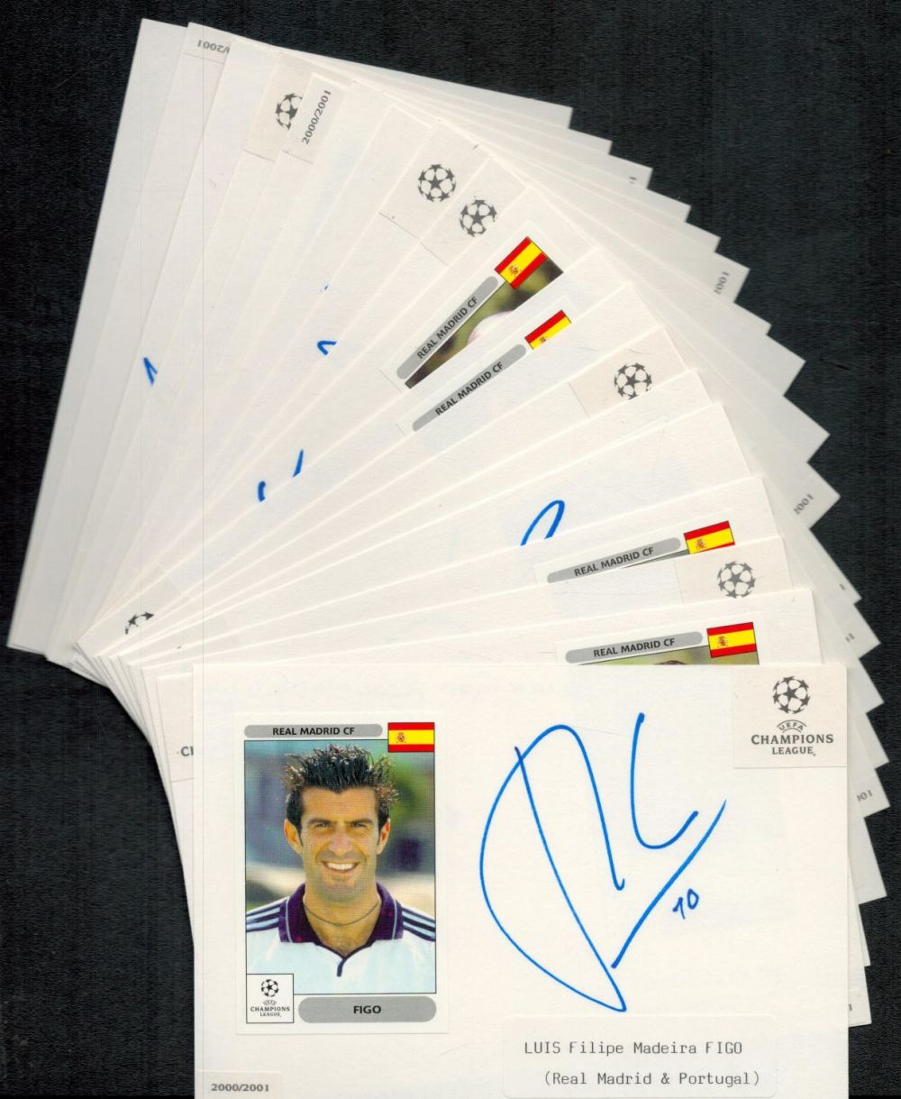 Lot 91: Football - Real Madrid - Champions League 2000-2001....