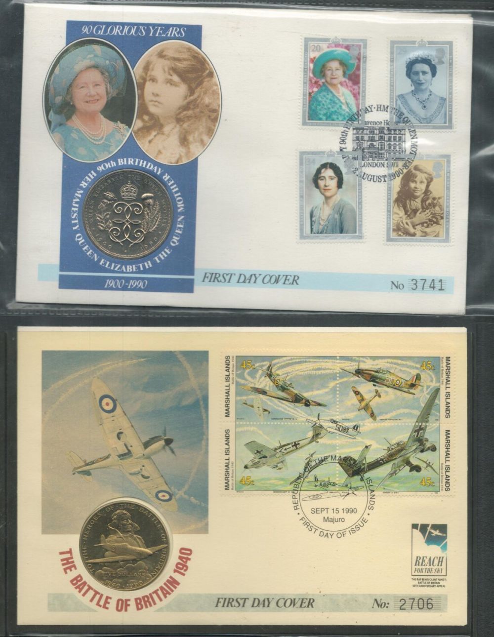 Lot 104: First Day Cover Collection. FDC Cover, Coin and...
