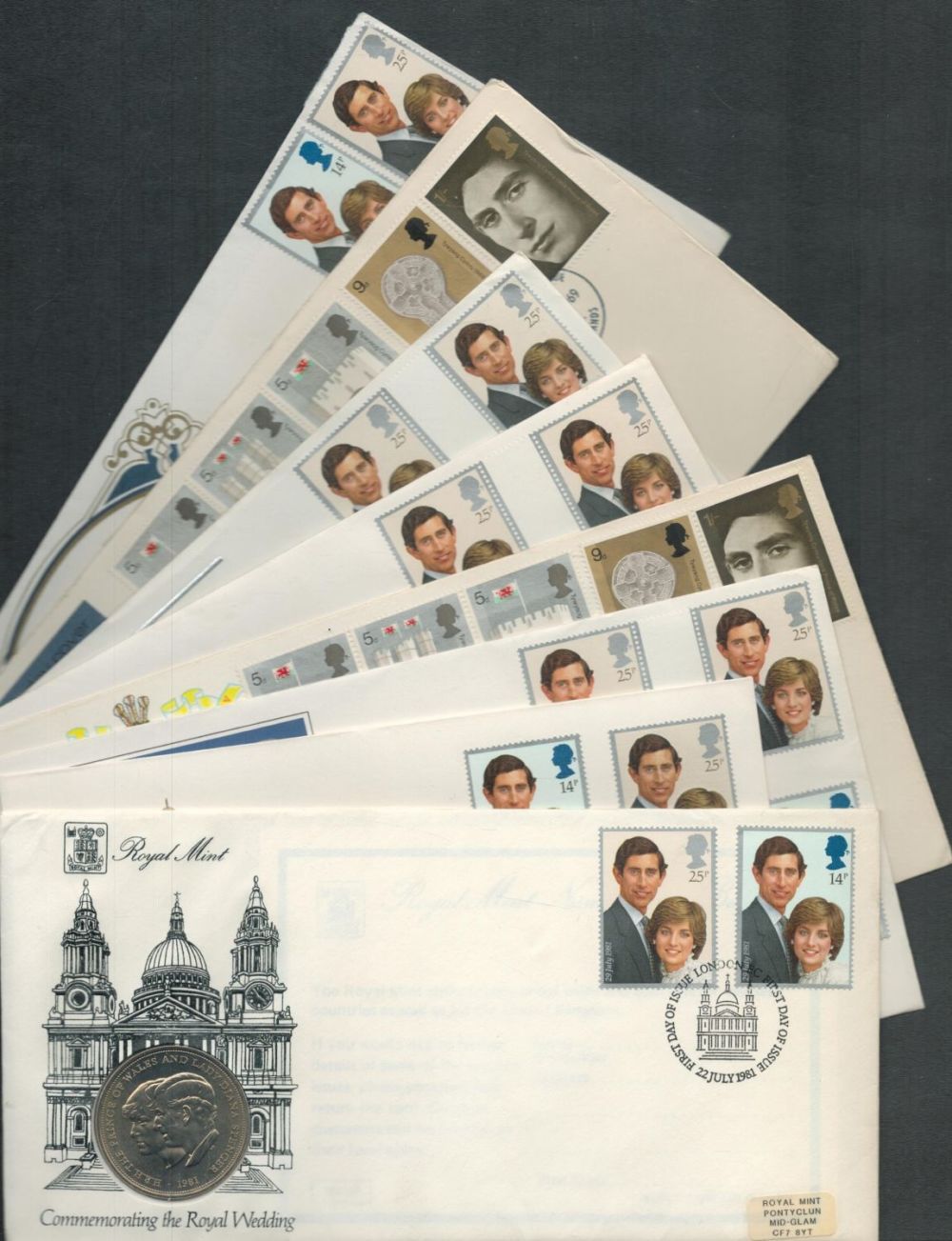 Lot 109: First Day Cover Royal Wedding Collection. FDC The...