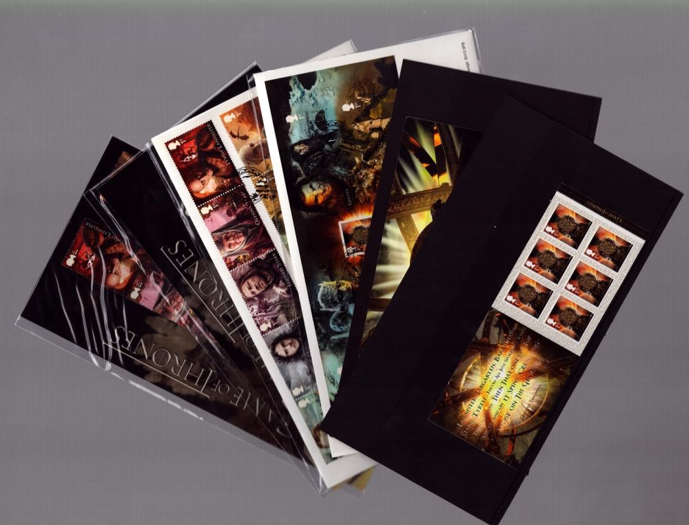 Lot 128: Game Of Thrones FDC and Stamps collection includes...