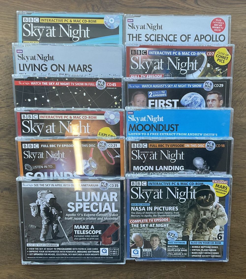 Lot 138: BBC Sky at Night CD-ROM Collection includes The...