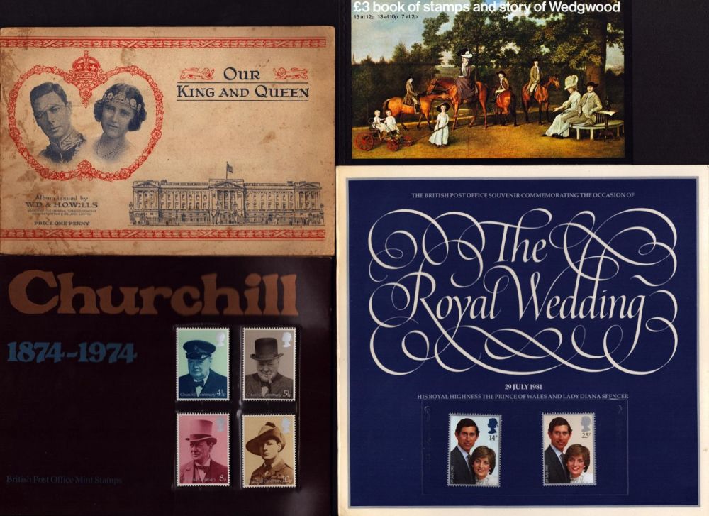 Lot 144: Stamp Book Collection includes 4 stamp books, The...