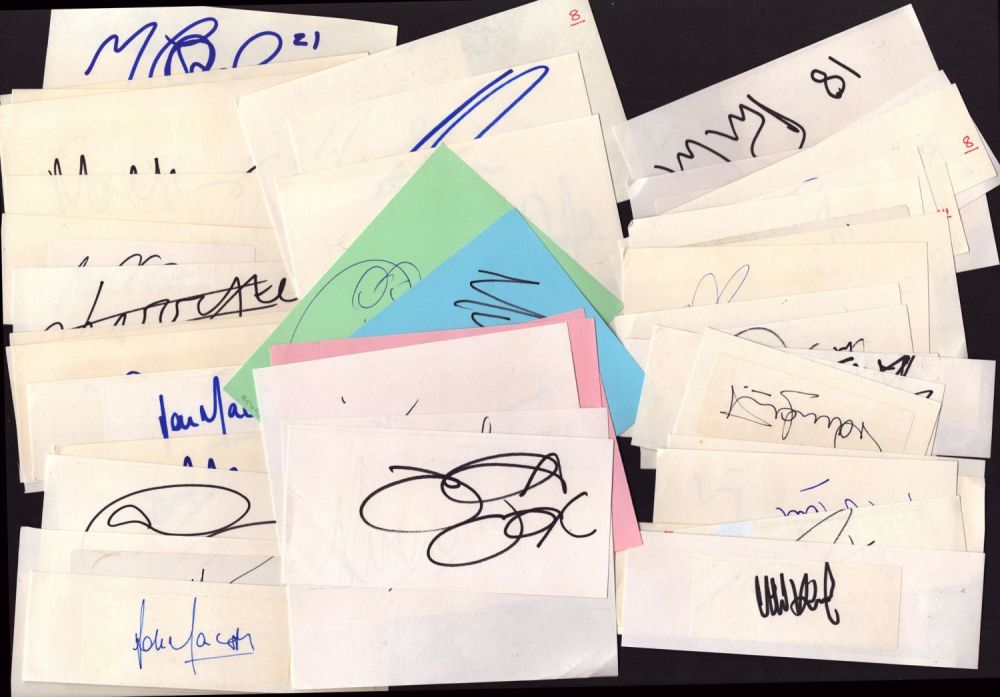 Lot 150: Sport Collection - Approx 50 signed cards of...