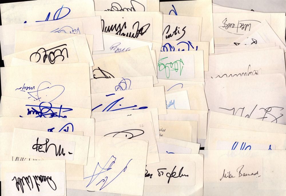 Lot 151: Sport Collection - Approx 50 signed cards of...