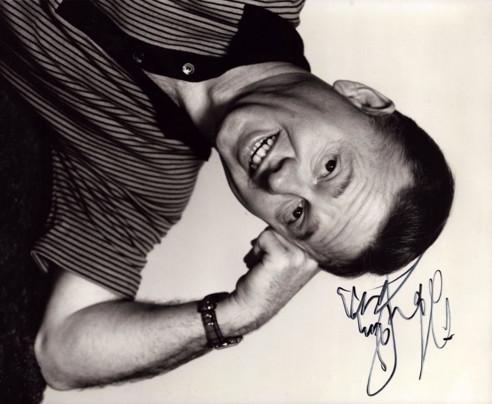 Lot 164: Mickey Rooney signed 10x8 inch black and white...