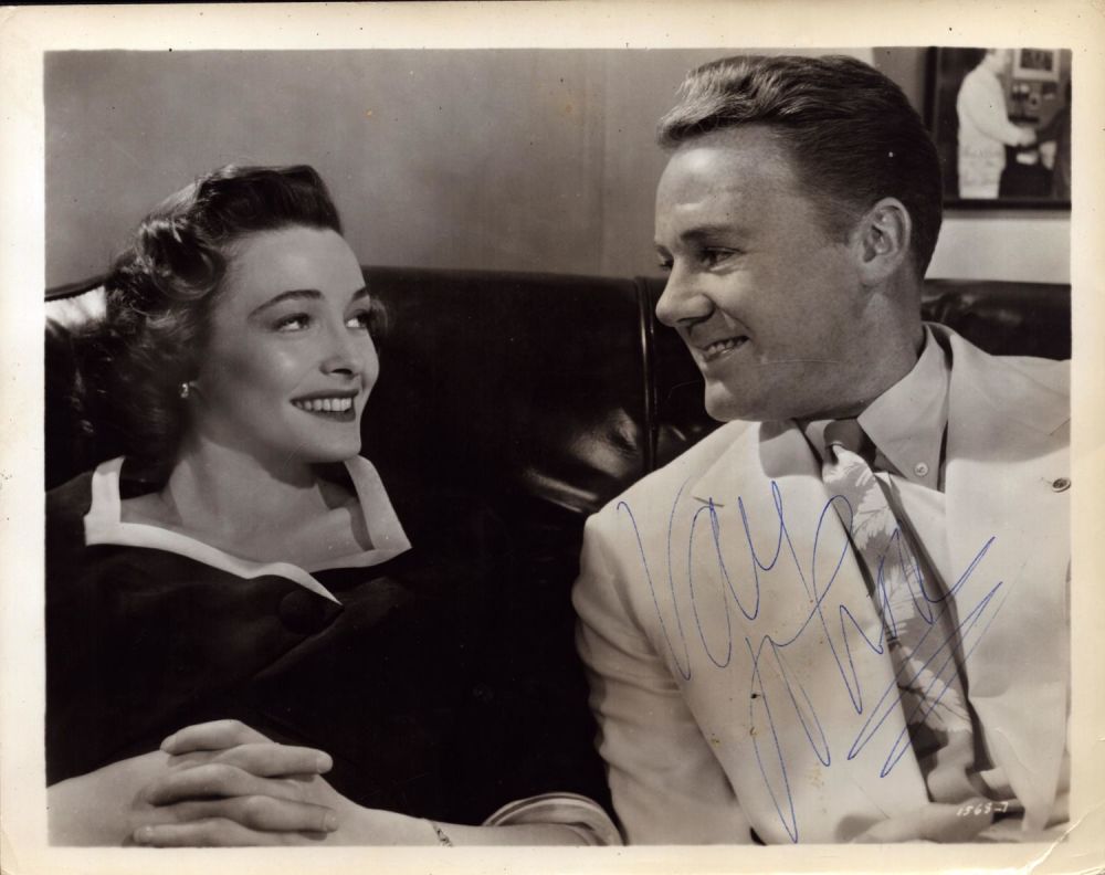 Lot 184: Van Johnson signed 10x8 inch black and white...