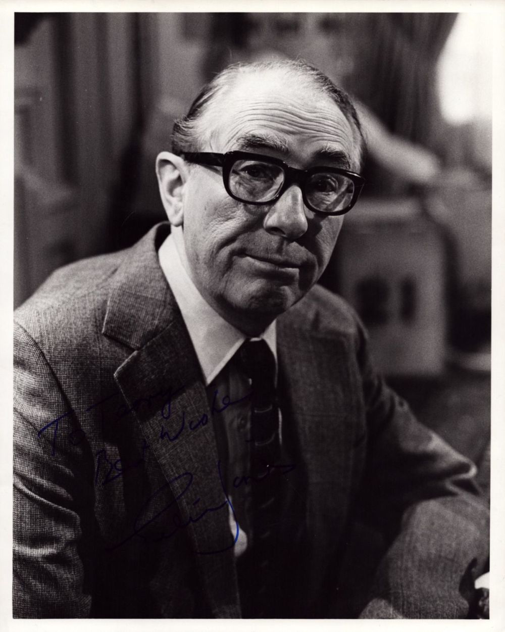 Lot 190: Peter Jones signed 10x8 inch black and white...