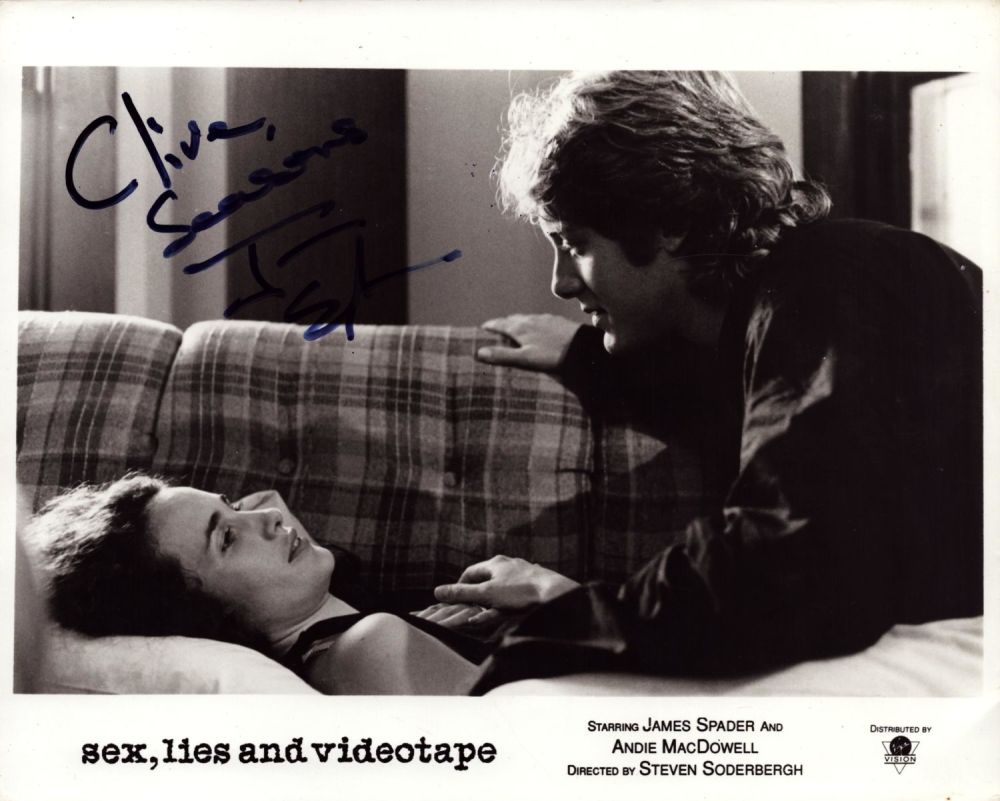 Lot 199: James Spader signed 10x8 inch black and white...
