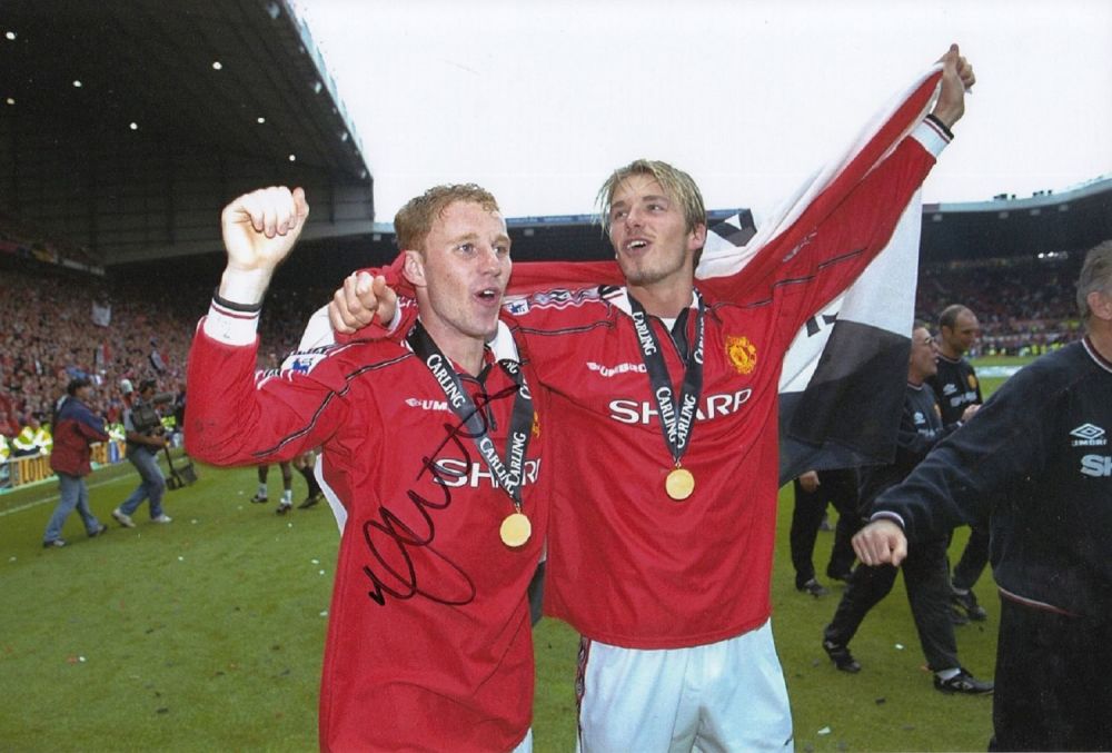 Lot 232: Football Autographed NICKY BUTT 12 x 8 Photo...