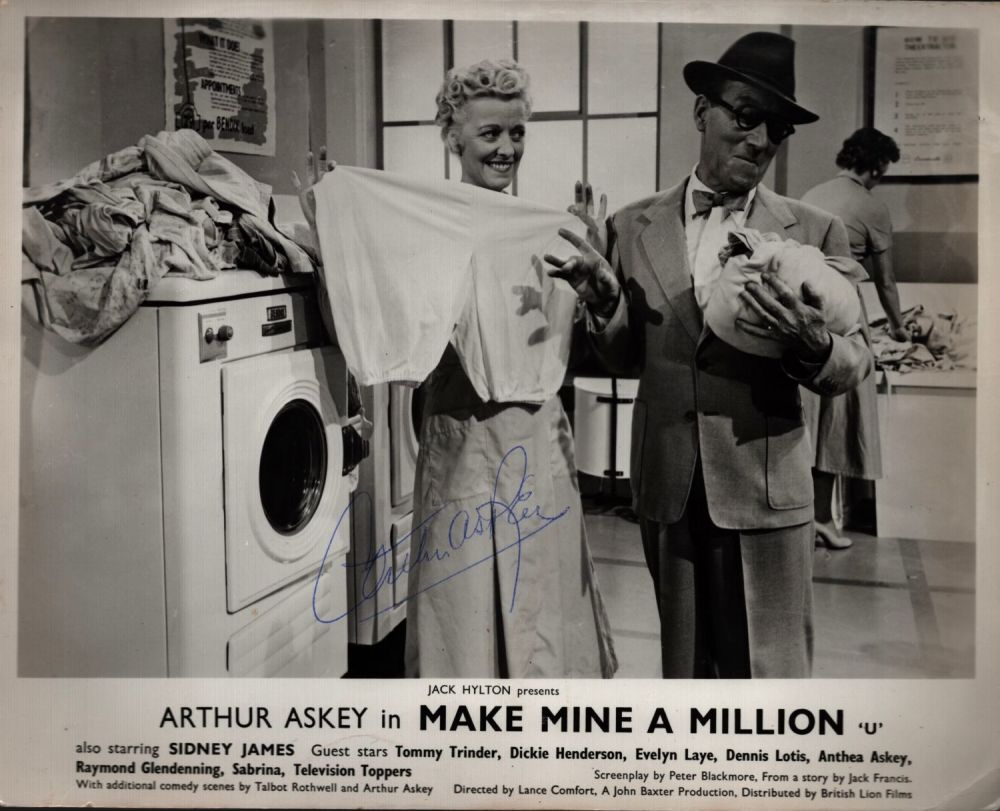 Lot 250: ARTHUR ASKEY Comedy Actor signed 'Make Mine A...