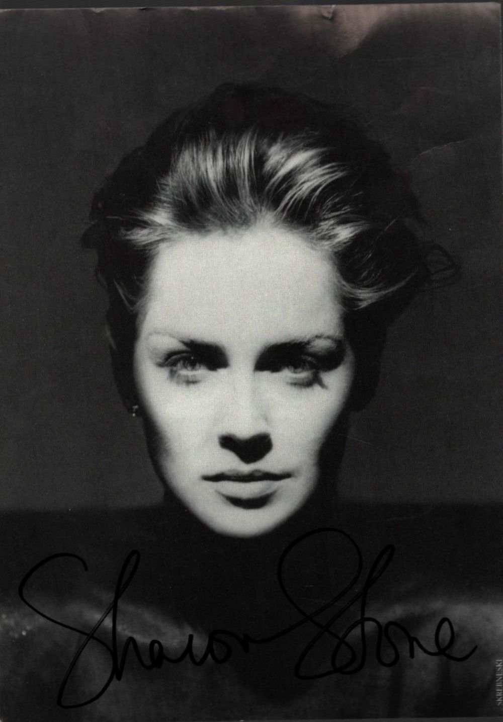 Lot 260: SHARON STONE Actress signed Photo. Good Condition. All...
