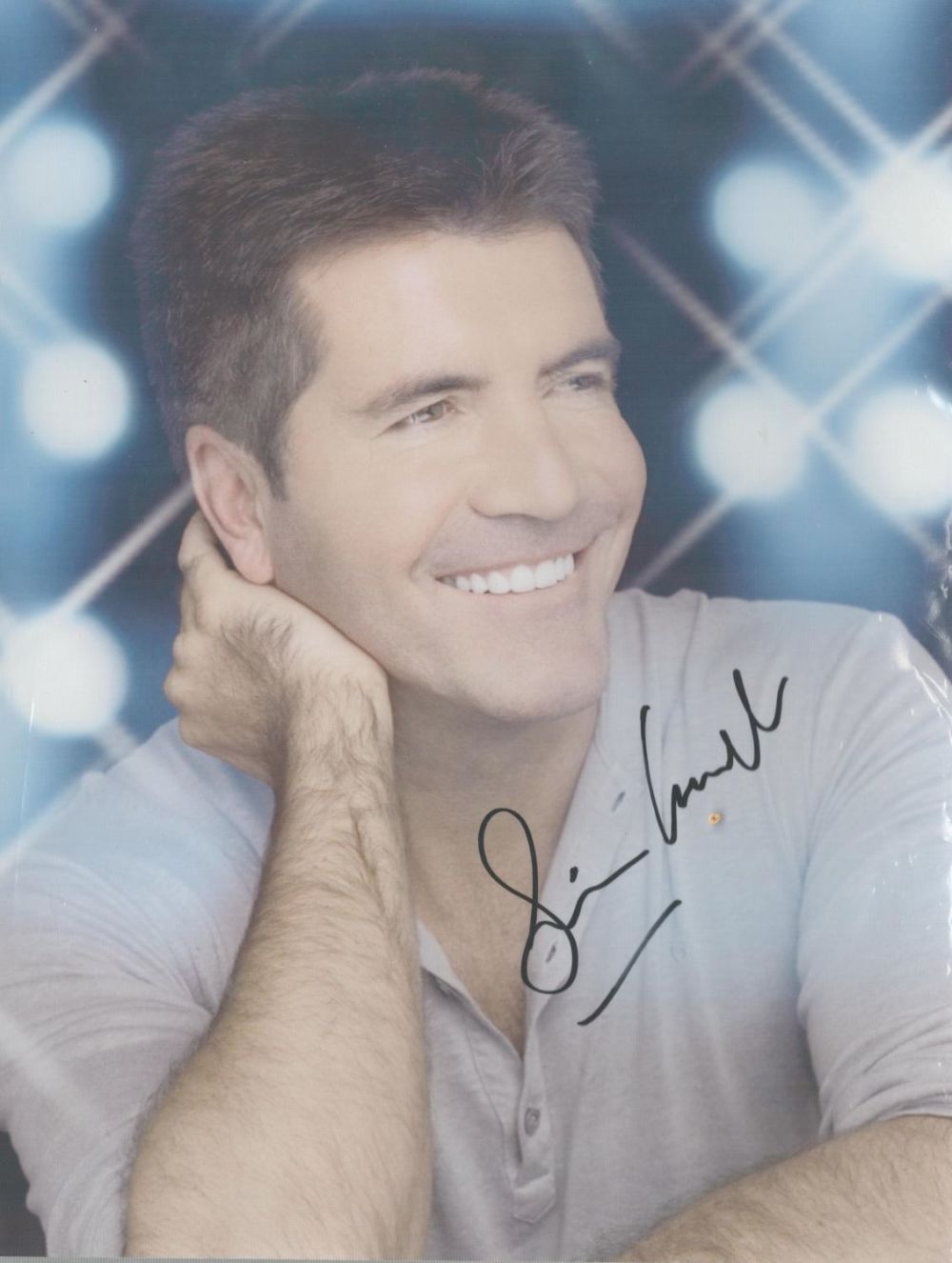 Lot 272: SIMON COWELL X-Factor signed 8x10 Photo. Good Condition....