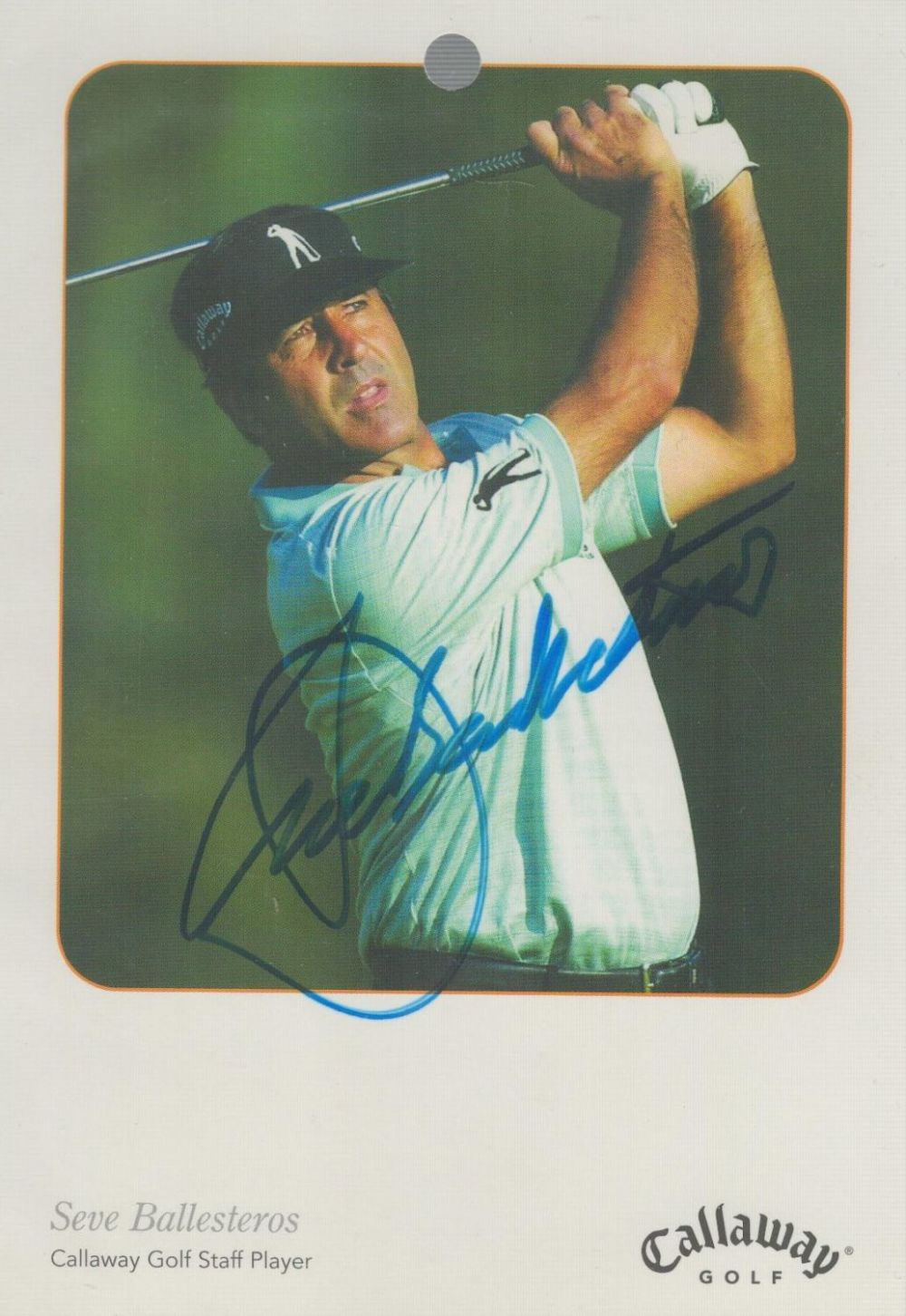 Lot 293: SEVE BALLESTEROS Golfer signed Callaway Promo Photo/Card