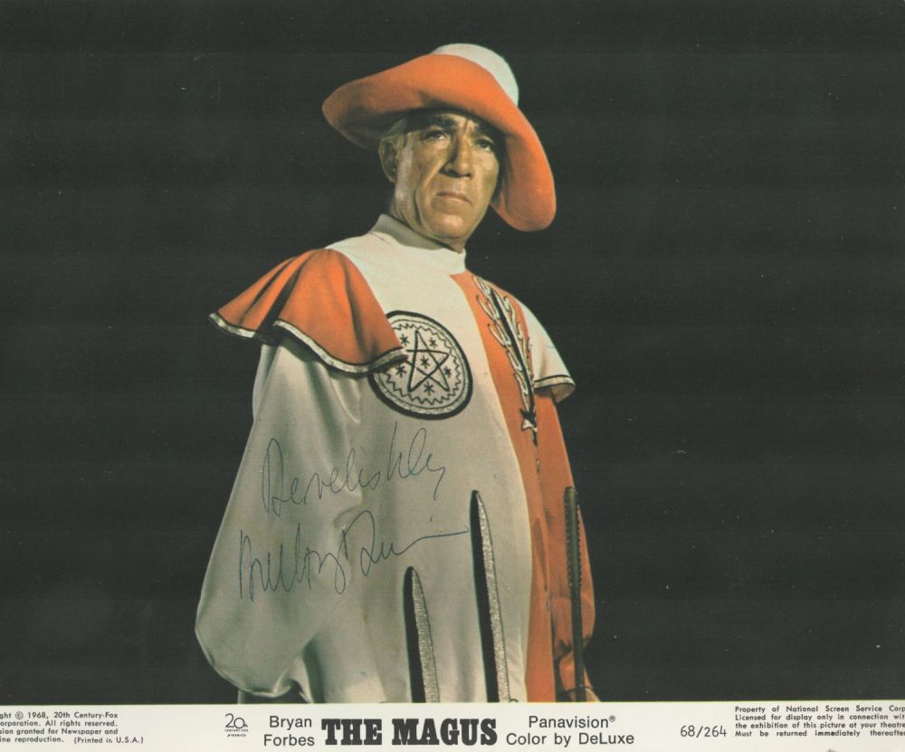 Lot 319: Anthony Quinn signed 10x8inch colour movie still from...