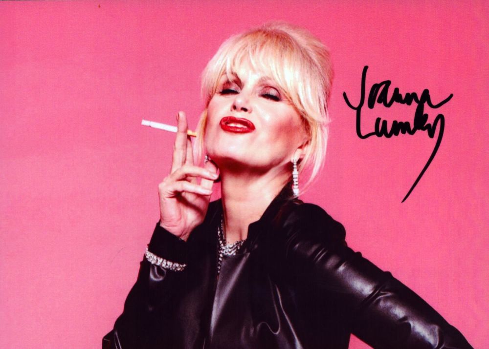 Lot 356: Joanna Lumley signed 7x5 inch colour photo. Good...