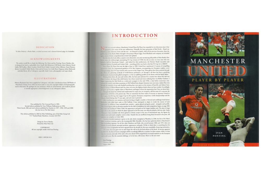 Lot 382: Manchester United Player By Player by Ivan Ponting...