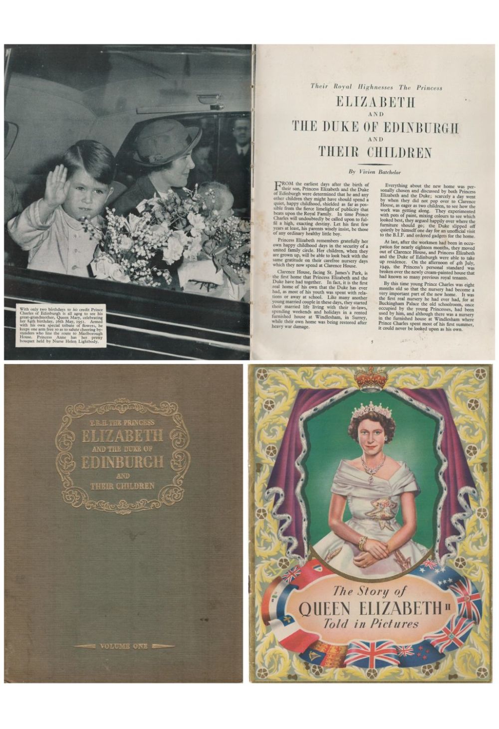 Lot 386: T.R.H The Princess Elizabeth and The Duke of...