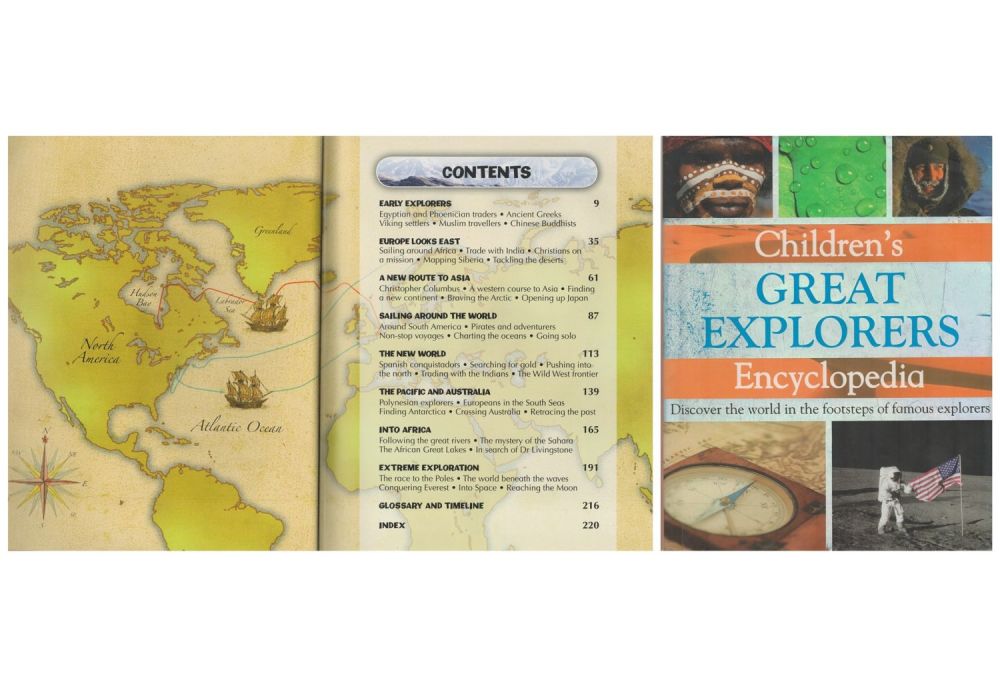 Lot 388: Children's Great Explorers Encyclopaedia hardback book. Unsigned. Good...