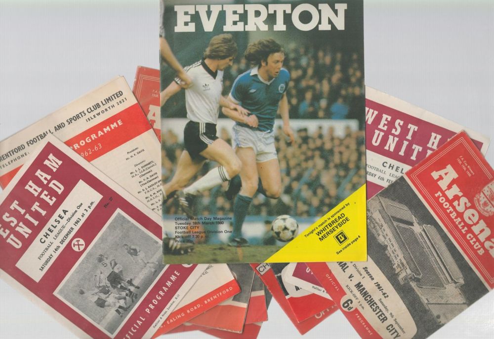 Lot 397: Official vintage Match Day programme collection of approx...