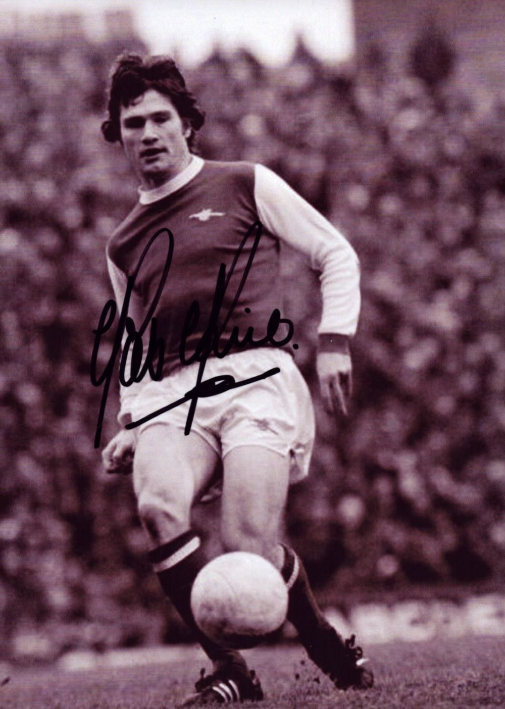 Lot 410: Pat Rice signed 7x5 inch black and white...
