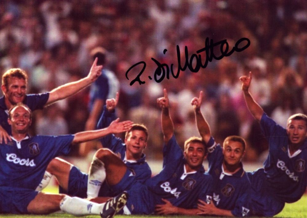 Lot 411: Roberto Di Matteo signed 7x5 inch colour photo....