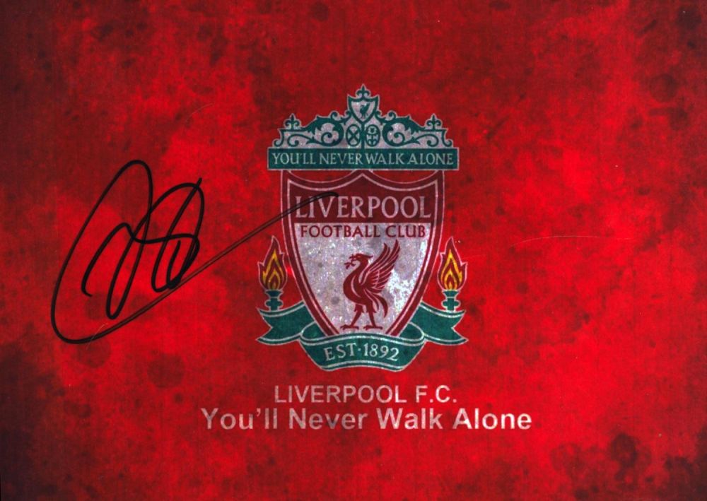 Lot 412: Trent Alexander-Arnold signed Liverpool 7x5 inch logo photo,