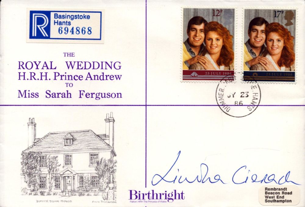 Lot 436: Linda Cierach signed 'The Royal Wedding H.R.H Prince...