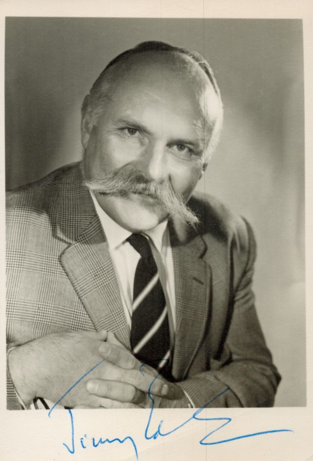 Lot 505: Jimmy Edwards signed black & white photo 6.25x4.25...