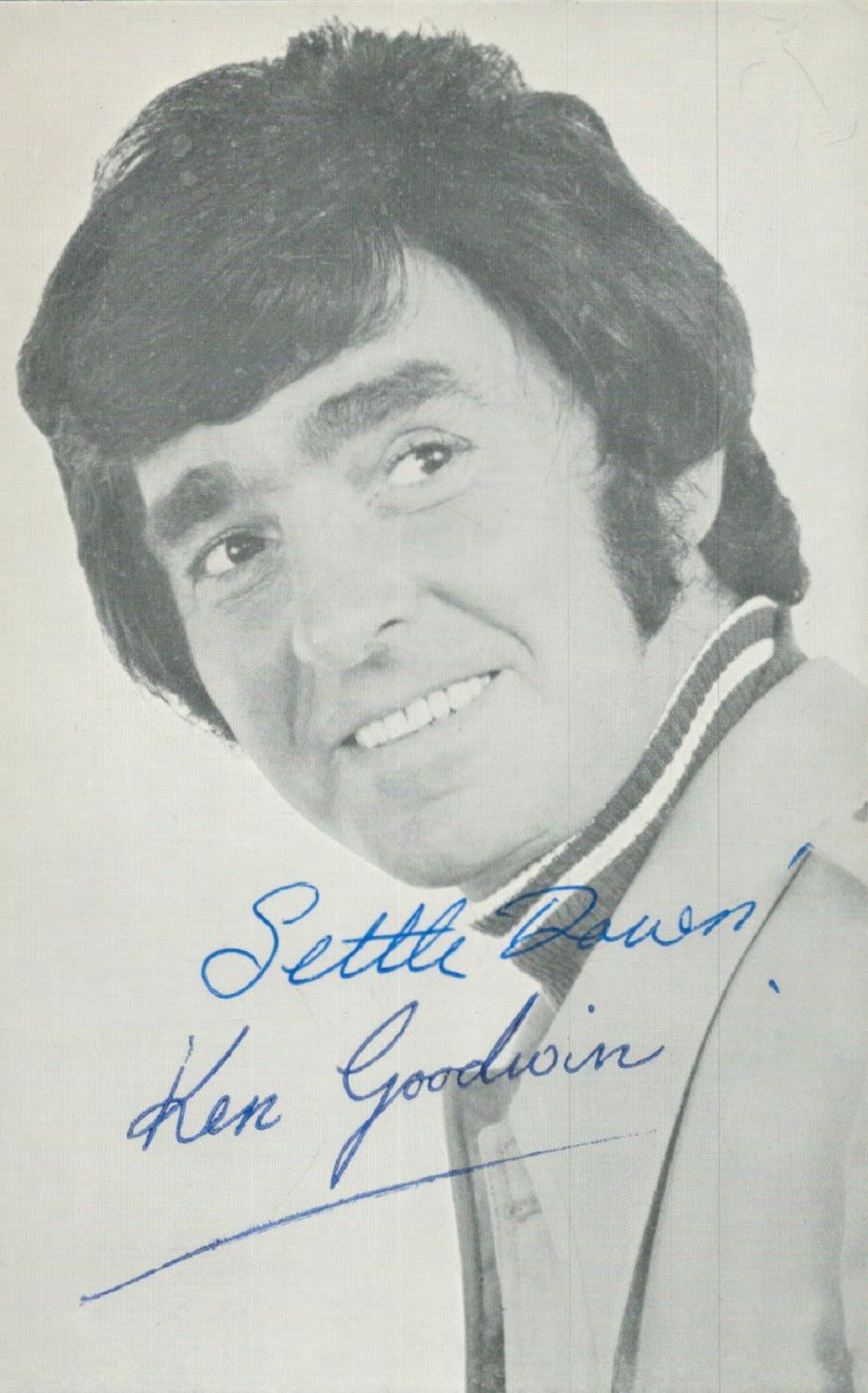 Lot 525: Ken Goodwin signed black & white photo 5.5x3.5...