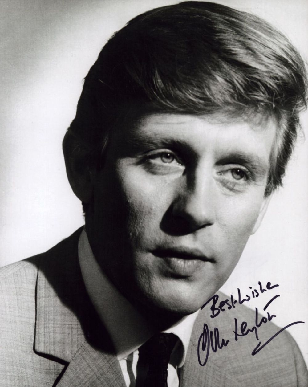 Lot 540: John Leyton signed 10x8 inch black and white...