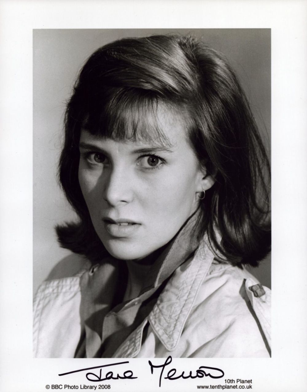 Lot 560: Jane Merrow signed 10x8 inch black and white...