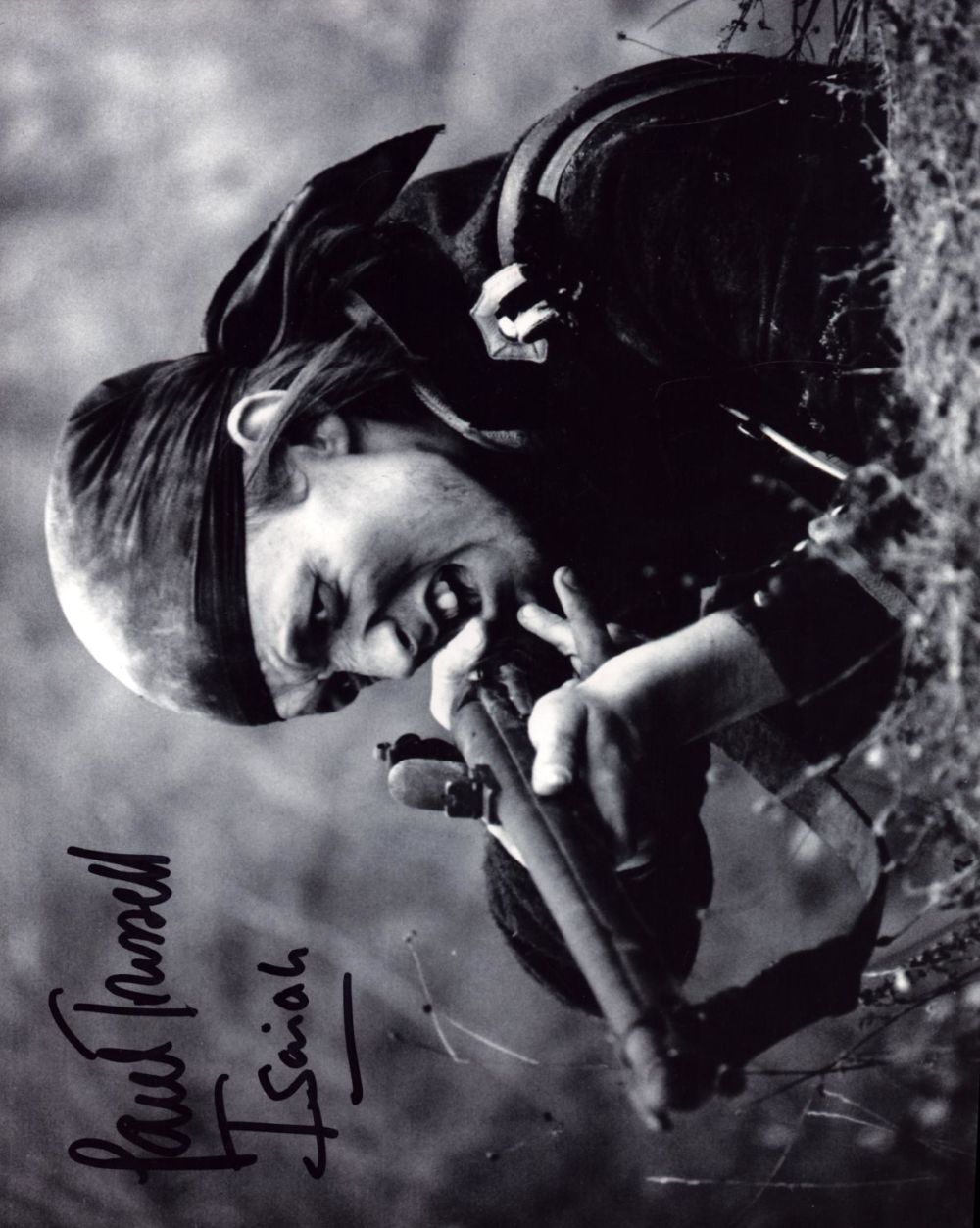 Lot 573: Paul Trussell signed 10x8 inch black and white...