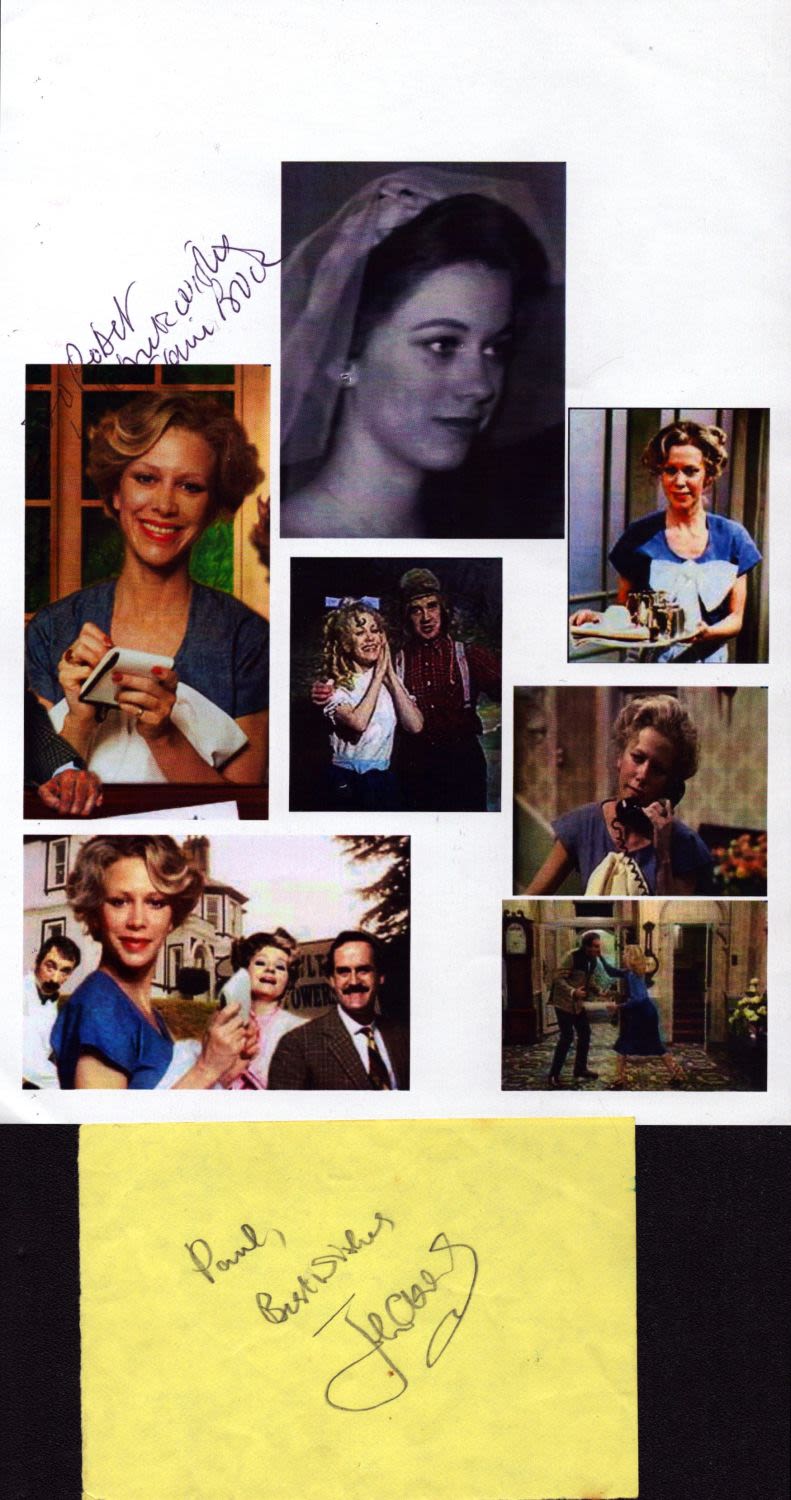 Lot 574: Fawlty Towers Connie Booth signed 8x6 inch photo...