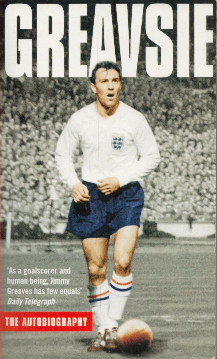 Lot 596: Greavsie The Autobiography signed by Jimmy Greaves paperback...