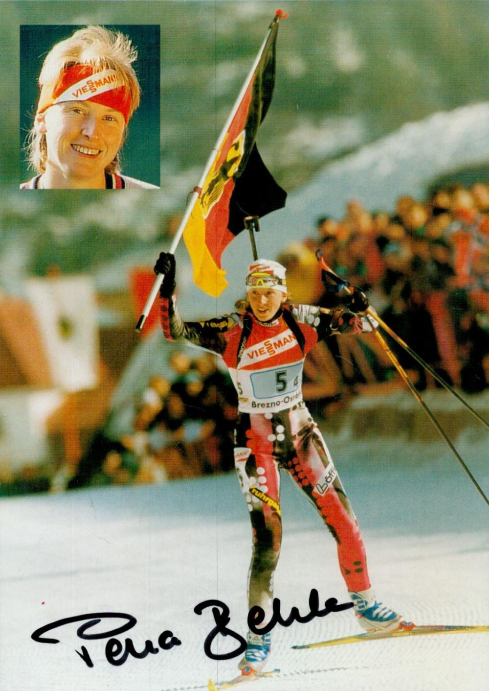 Lot 624: Petra Behle signed promo colour photo Approx. 6x4...