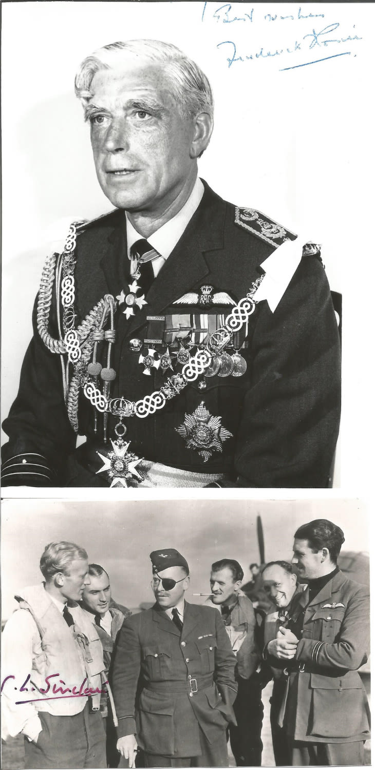 Lot 678: WW2 BOB fighter pilots Frederck Rosier, Gordon Sinclair...