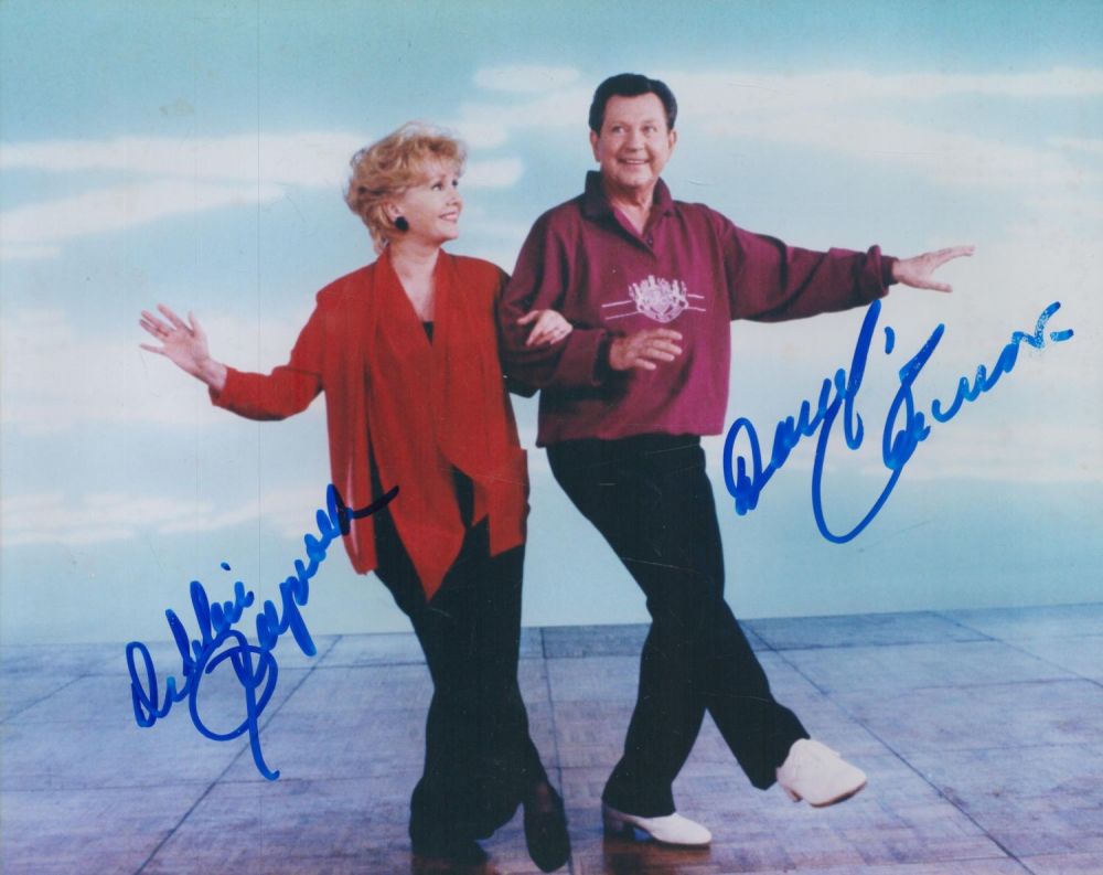 Lot 78: Debbie Reynolds and Donald O'Connor signed 10x8 inch...